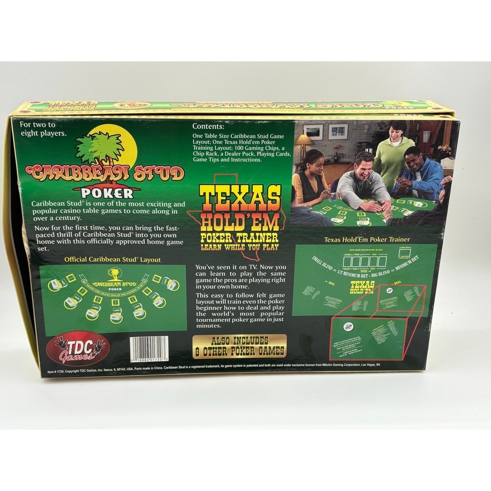 Texas Hold'Em Caribbean Stud Poker Trainer by TDC Games‎ COMPLETE - Picture 7 of 7